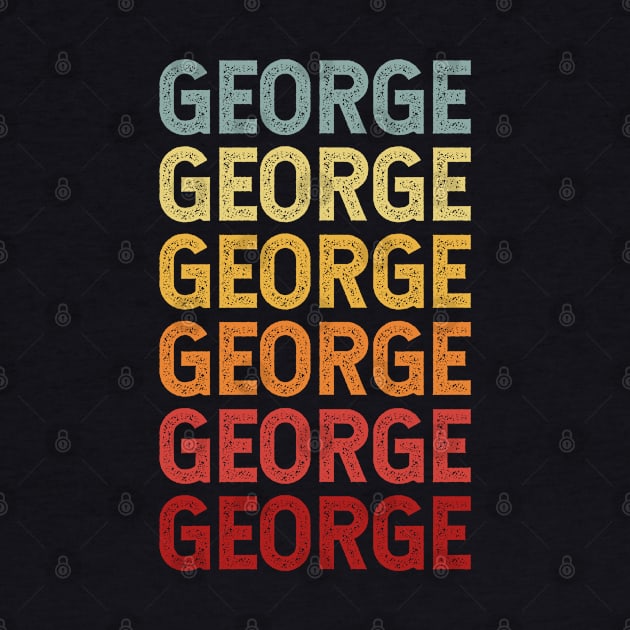 George Name Vintage Retro Gift Named George by CoolDesignsDz